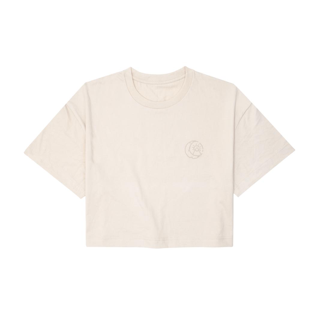 Halfway Point Cropped Tee (Sand)